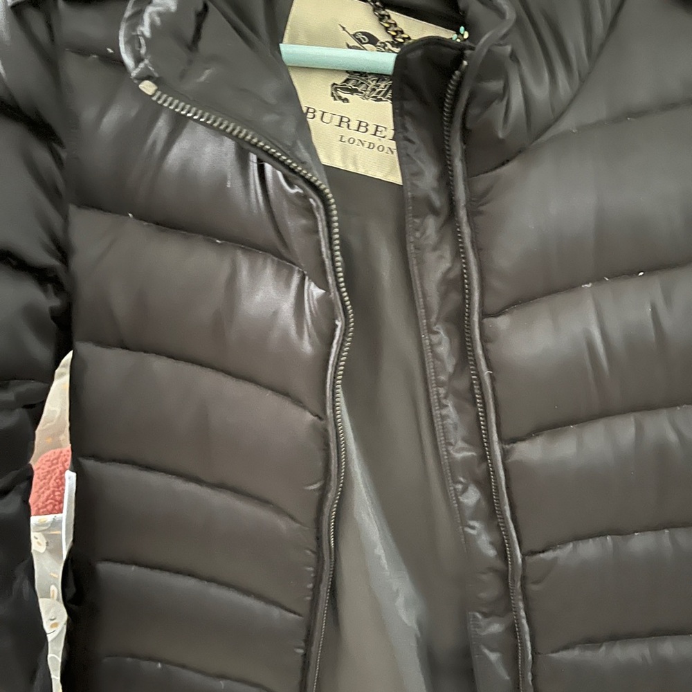 Pre owned Burberry Black Puffer Jacket